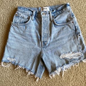 AGolde size 24 Riley cutoff shorts